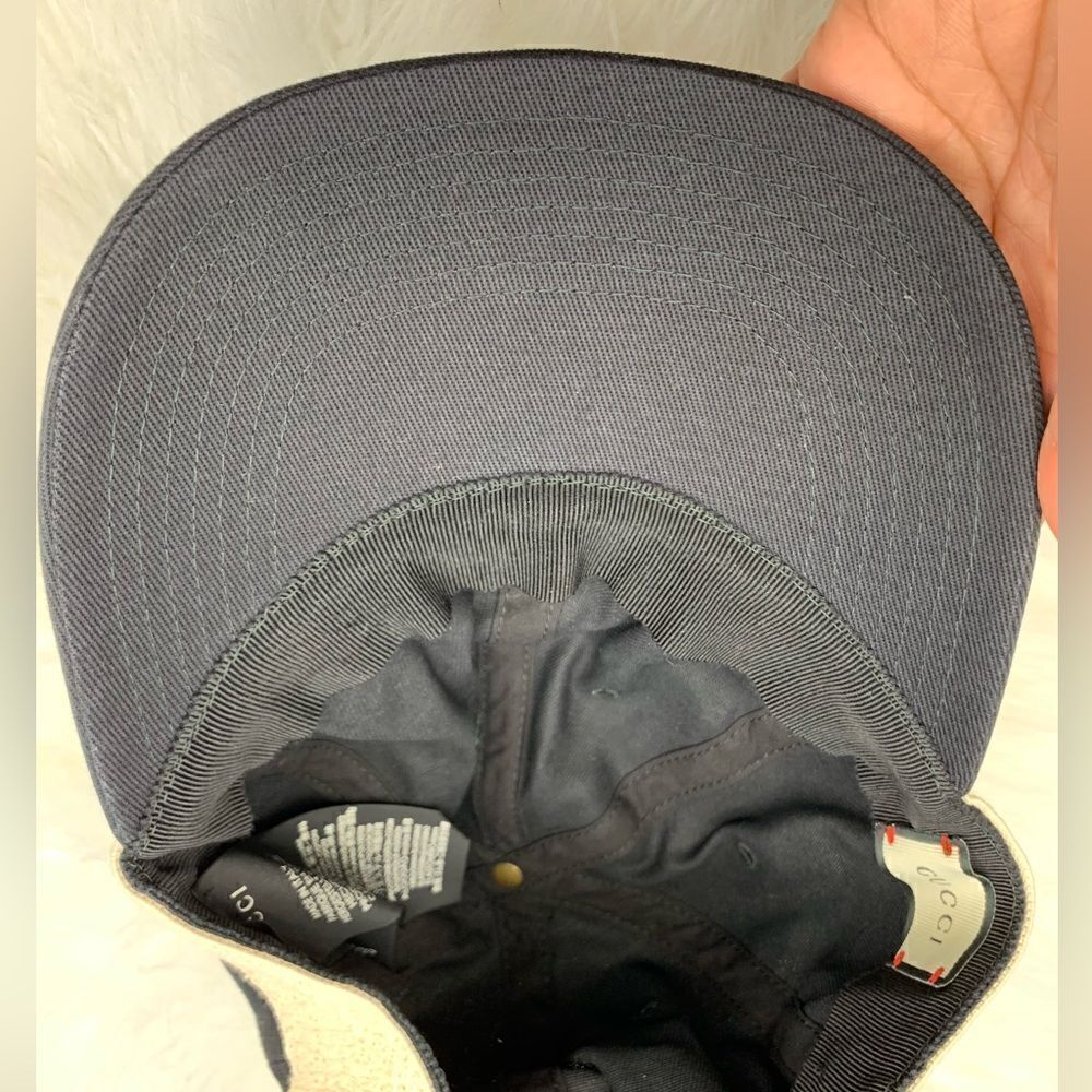 Gabardine Gucci Headband Baseball Hat Small Black - Picture 7 of 11